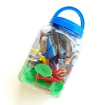 42 Pc Ocean Sea Animal Bath Toy Set Sharks Whale Turtle Coral With Storage Jar Used. Price: $18.99.