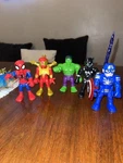 5 Playskool Hasbro 2018 Heroes Marvel Super Adventures Figures Spiderman Used. Price: $13.99.