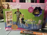 Nib 1999 Mattel Barbie Light-up Dining Room Playset 67551-95 Box Has Damage New. Price: $59.99.