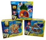 Spongebob Glovely Ferris Wheel Pineapple Lounge The Boat Of 3 Playsets New. Price: $33.37.